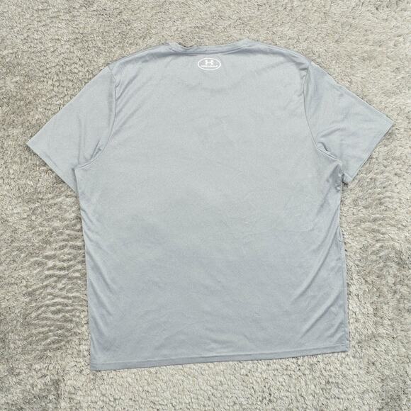 Under Armour Men's Adult Sz 2XL Tee Shirt T Gray Loose Heatgear Athletic Gym - Picture 7 of 8
